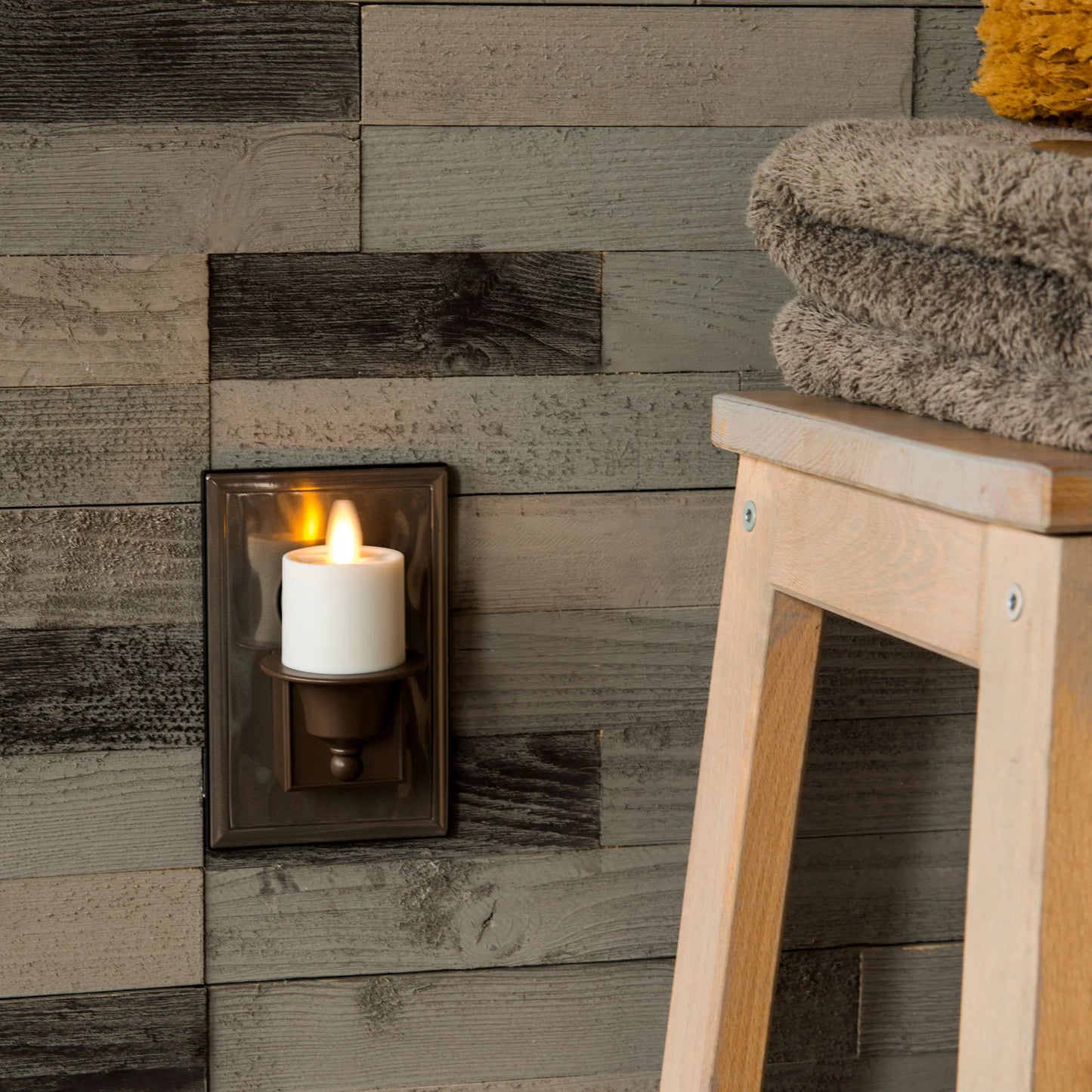 Bronze Flameless Candle Night Light