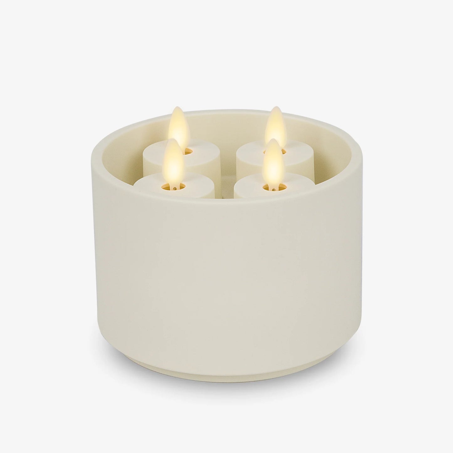 Rechargeable Tealights and Charging Base - Set of 4