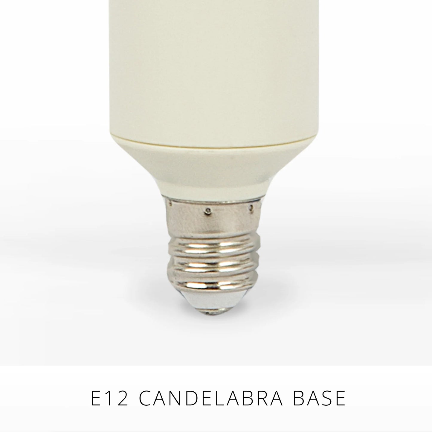 Set of 2 Pearl Ivory Flameless Candle E12 Taper Bulbs