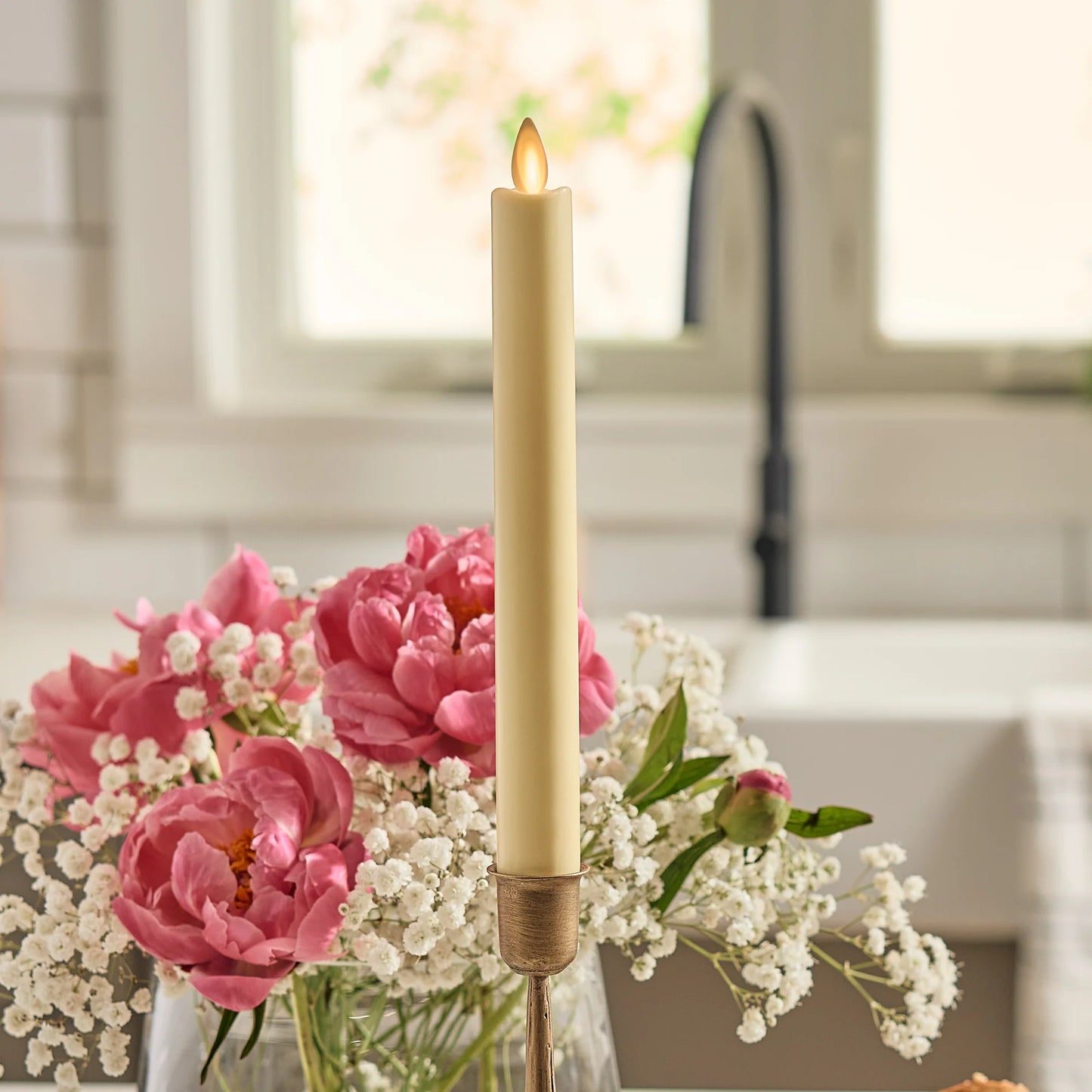 Lemon Chiffon Flameless Candle Taper