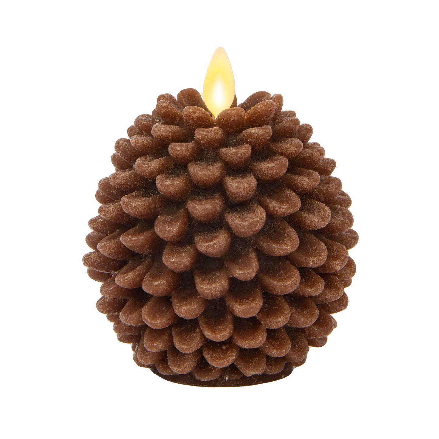 Brown Flameless Candle Pinecone