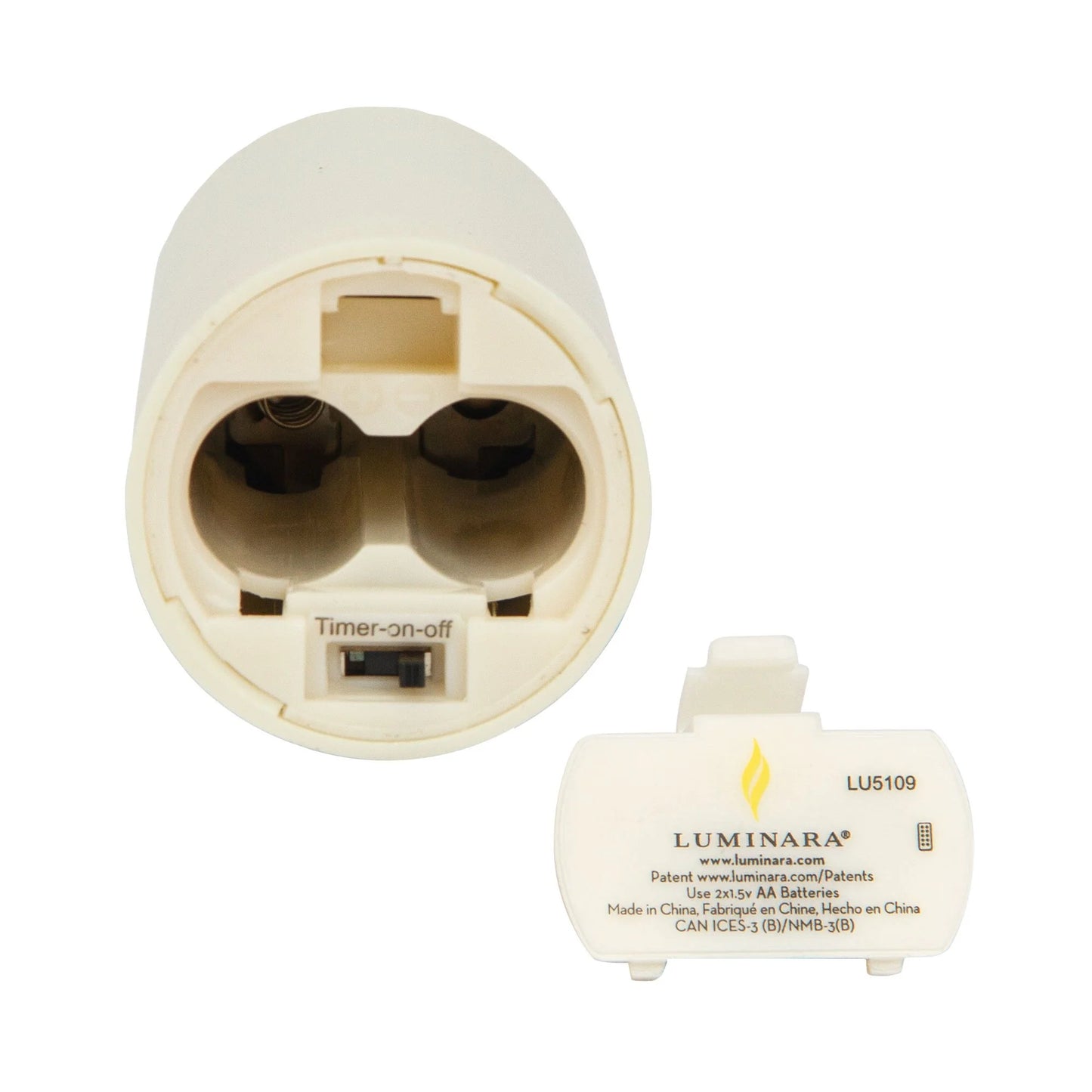 Pearl Ivory Flameless Candle Votive - Flat Top - Set of 2