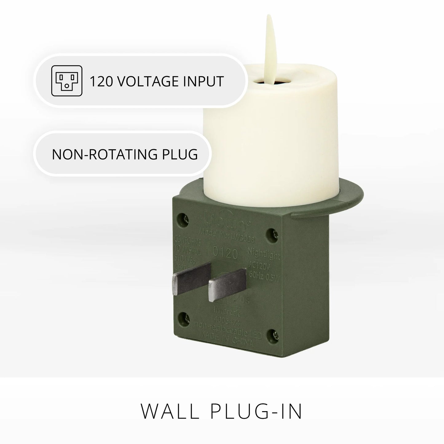 Loden Green Flameless Candle Nightlight