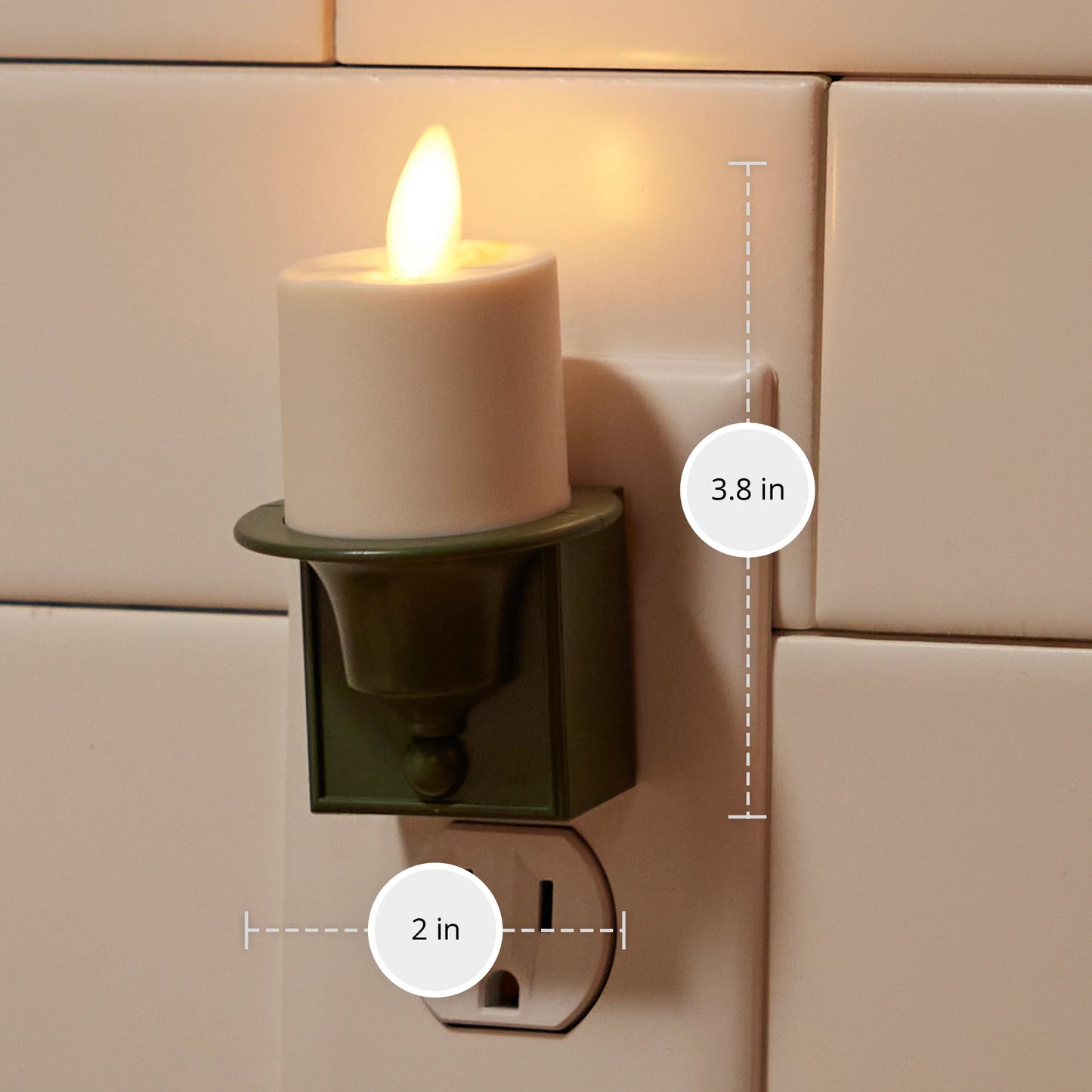 Bronze Flameless Candle Night Light