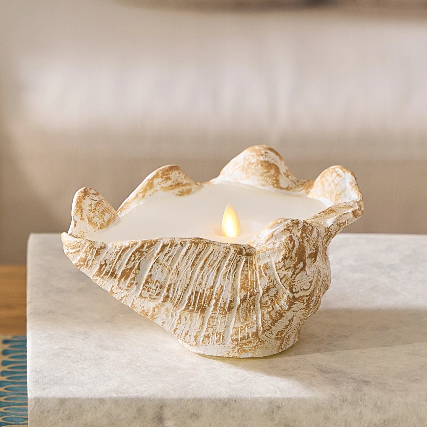 Clamshell Flameless Candle