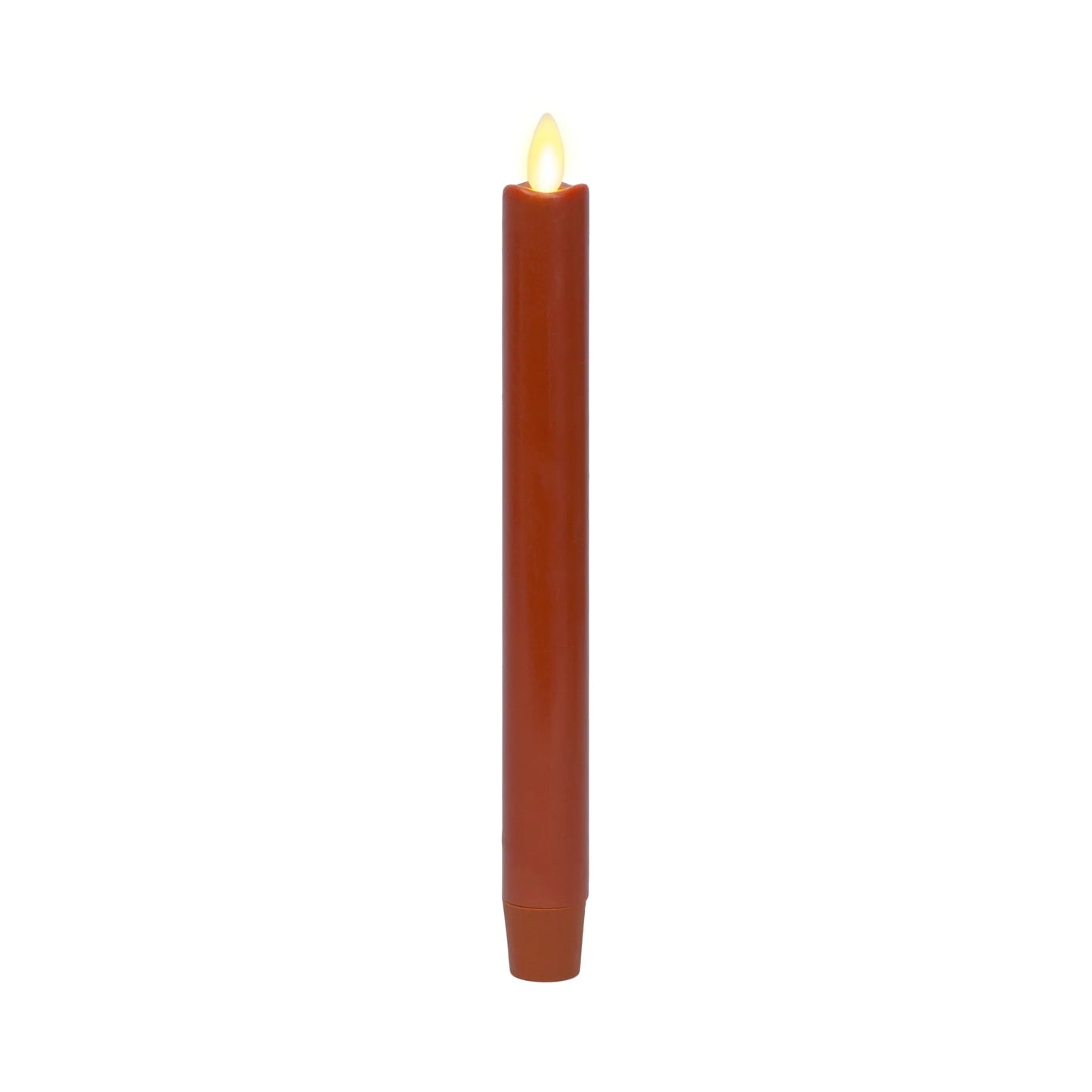 Burnt Orange Flameless Candle Taper