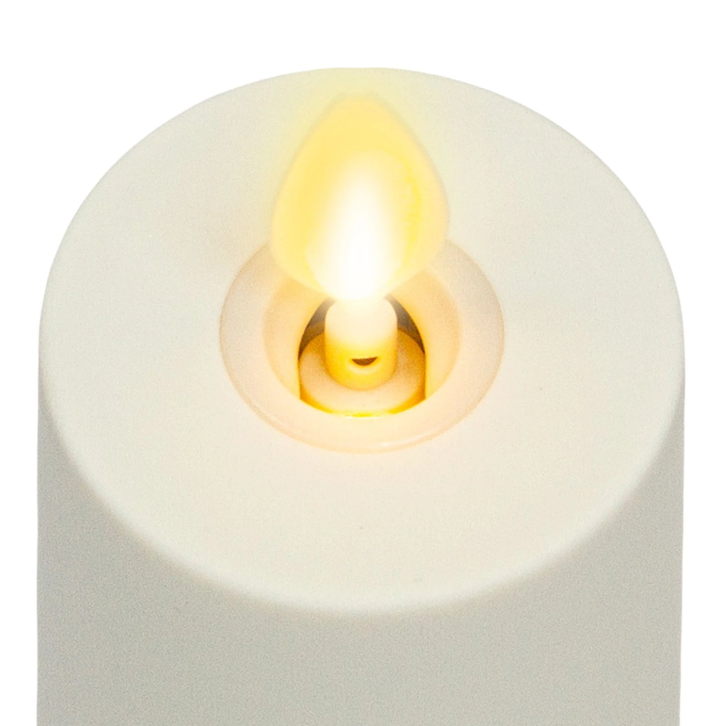 Pearl Ivory Flameless Candle Votive - Flat Top - Set of 2