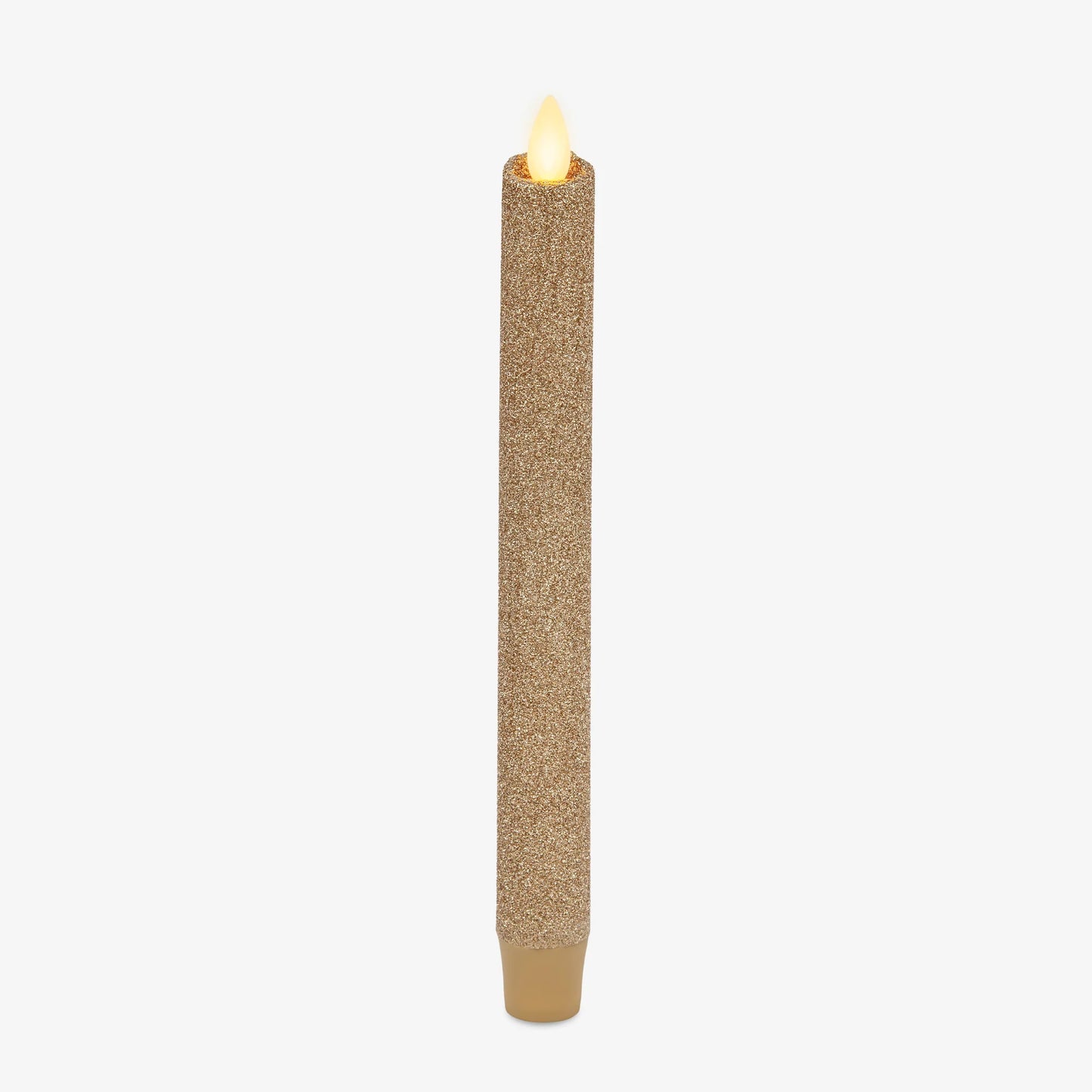 Champagne Glow Glitter Flameless Candle Taper