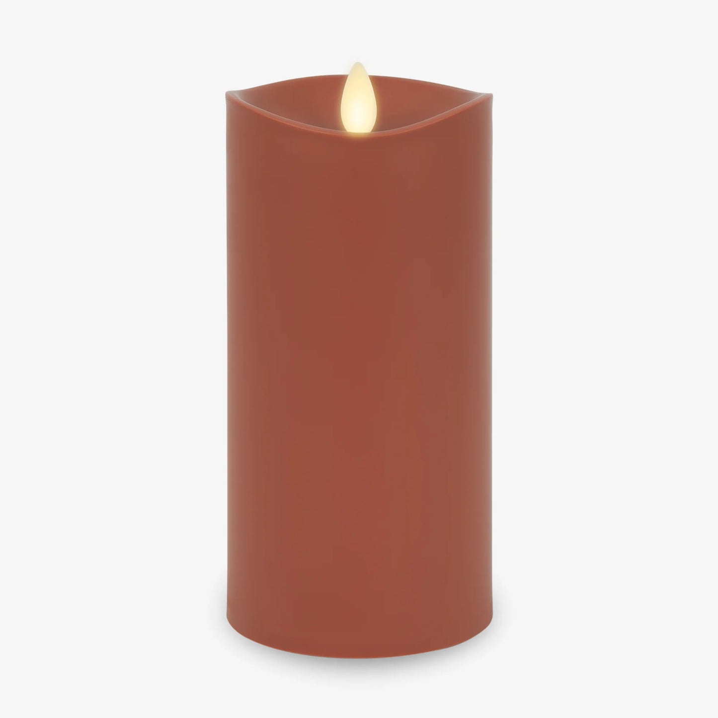Baked Clay Outdoor Flameless Candle Pillar