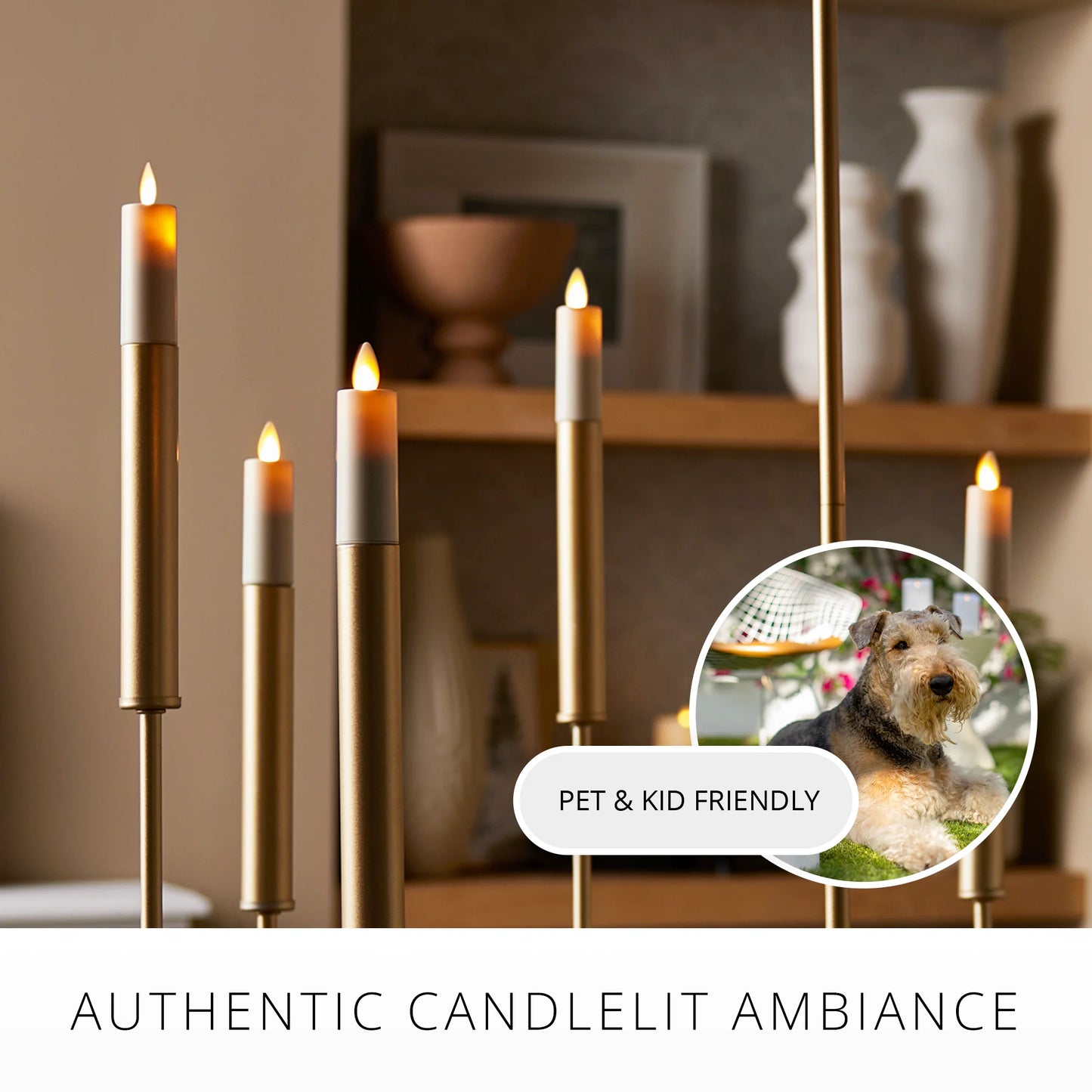 Set of 2 Pearl Ivory Flameless Candle E12 Taper Bulbs
