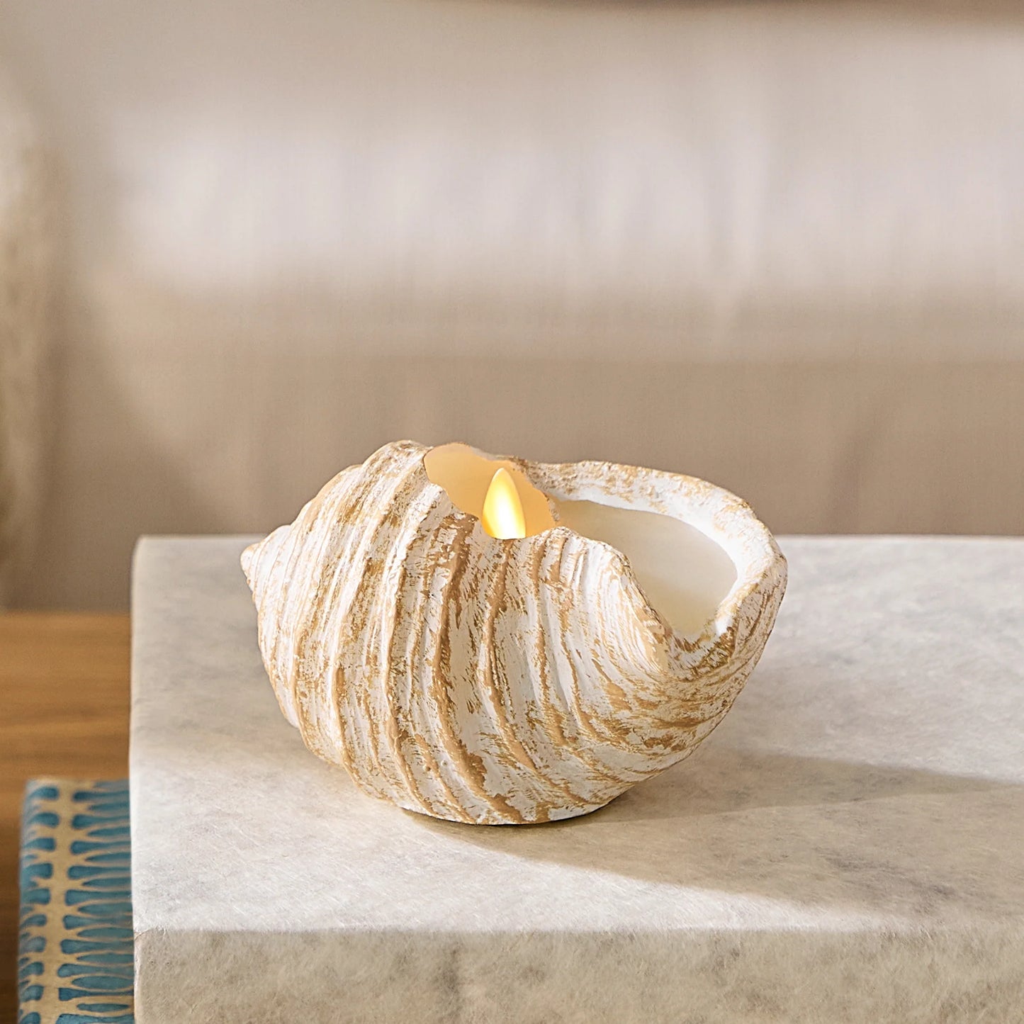 Tun Shell Flameless Candle