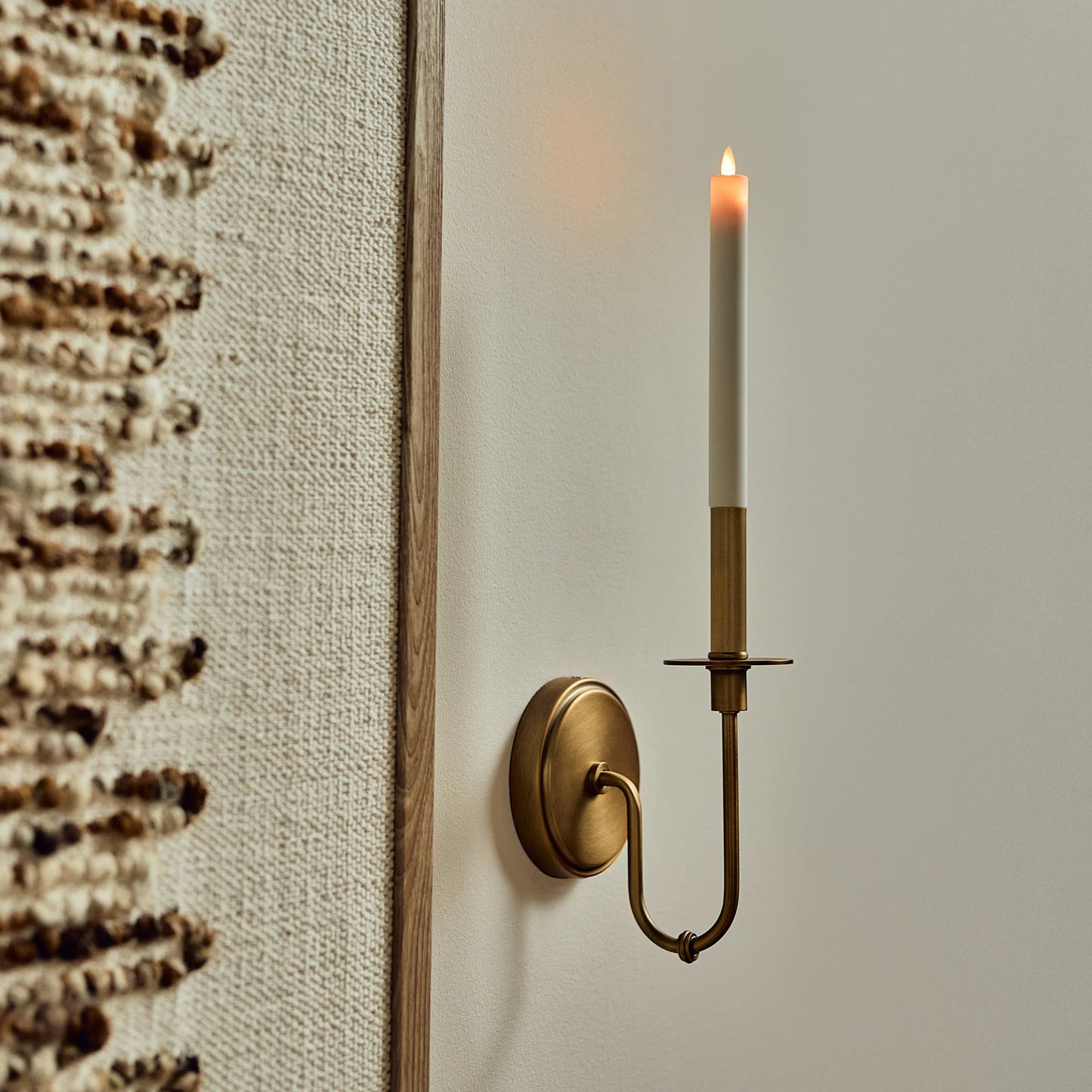 Pearl Ivory Flameless Candle E12 Taper Bulb
