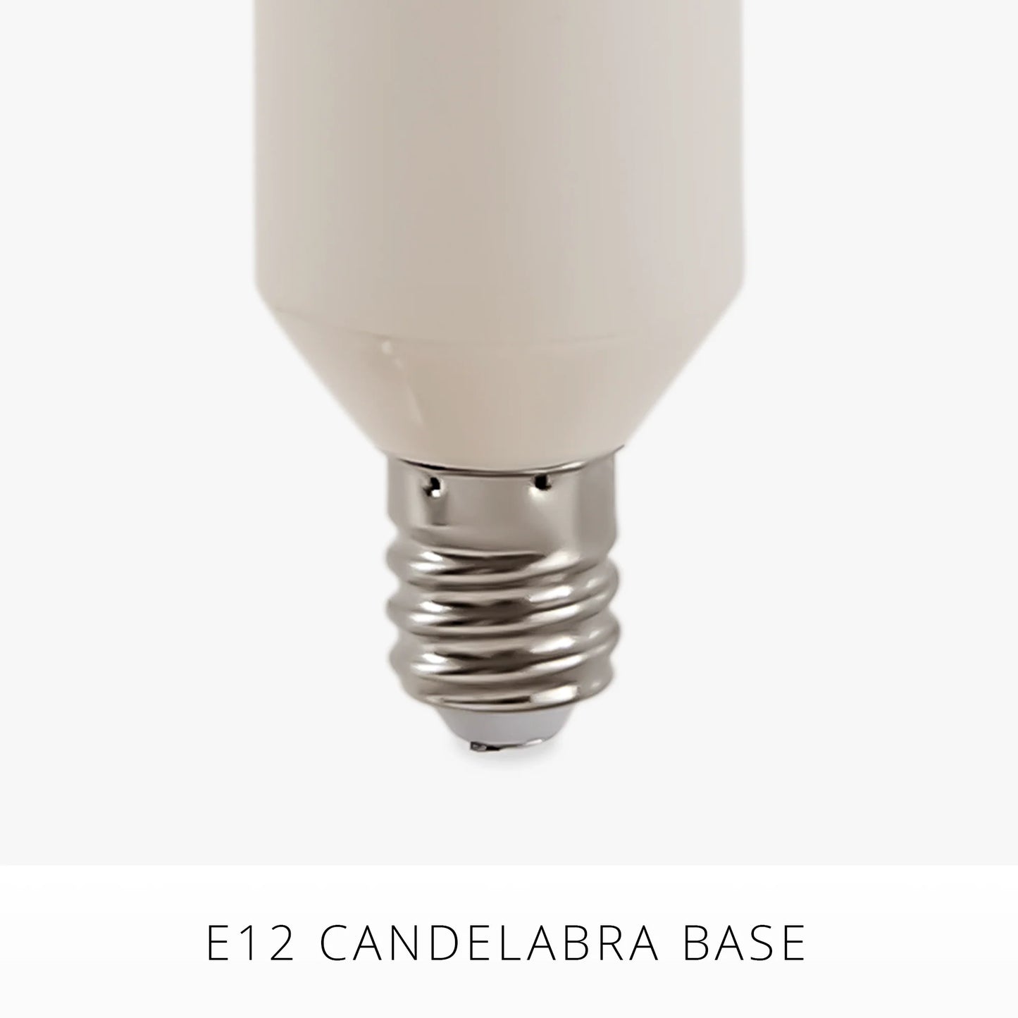 Pearl Ivory Flameless Candle E12 Taper Bulb
