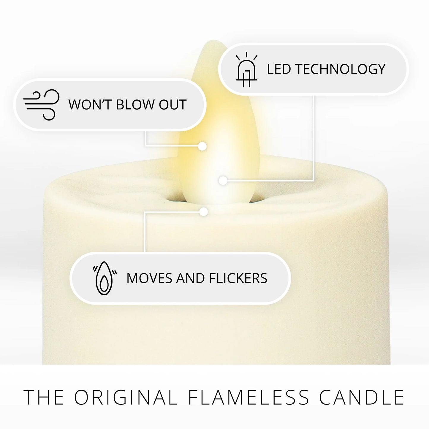 Timeless Taupe Flameless Candle Nightlight