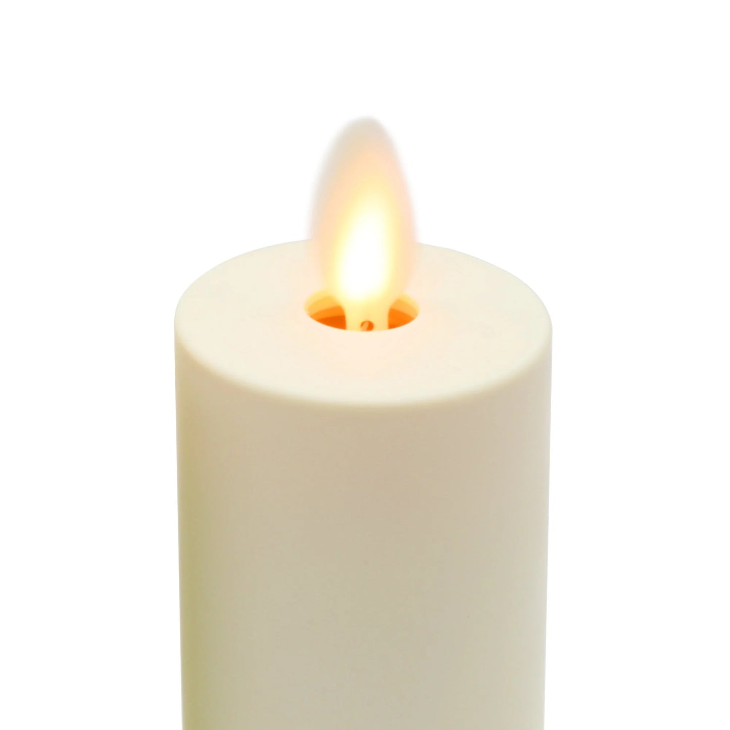 Pearl Ivory Flameless Candle Votive - Flat Top - Set of 2
