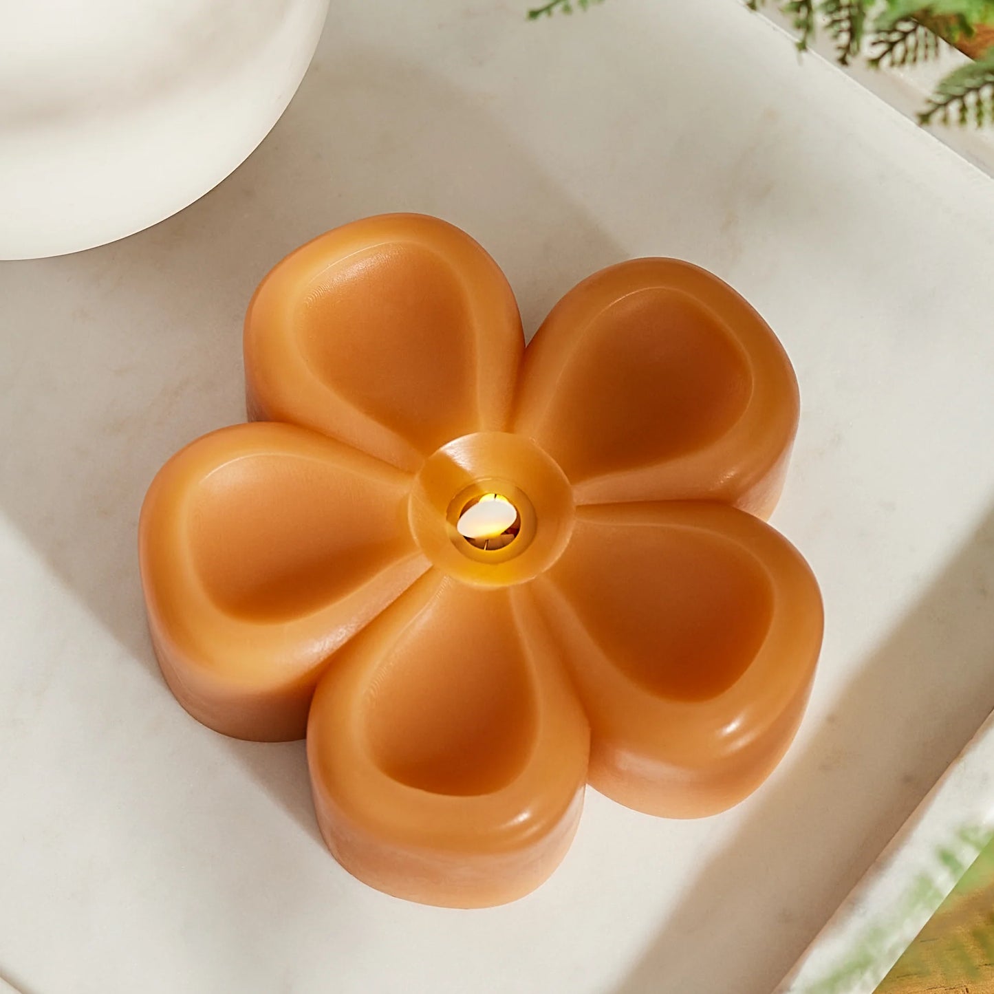 Sunlit Honey Flower Flameless Candle Tealight