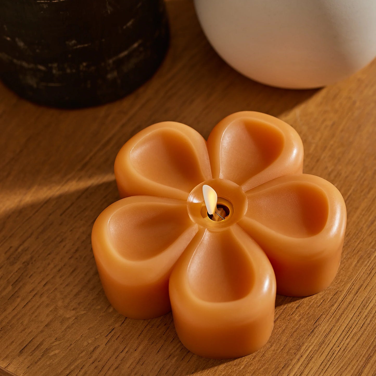 Sunlit Honey Flower Flameless Candle Tealight