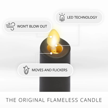 Stone Grey Flameless Candle Taper