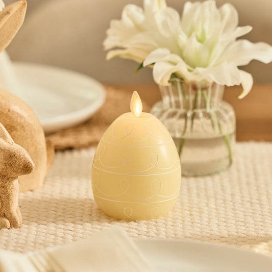 Lemon Chiffon Flameless Candle Egg