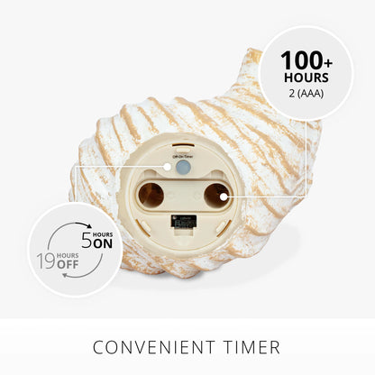 Tun Shell Flameless Candle