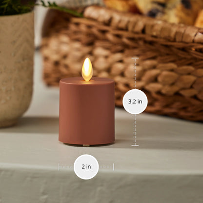 Baked Clay Outdoor Flameless Candle Votive
