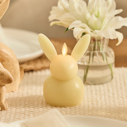 Lemon Chiffon Flameless Candle Small Bunny