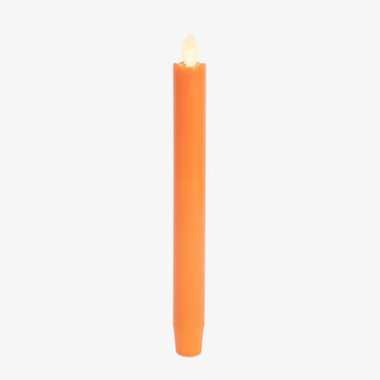 Russet Orange Flameless Candle Taper