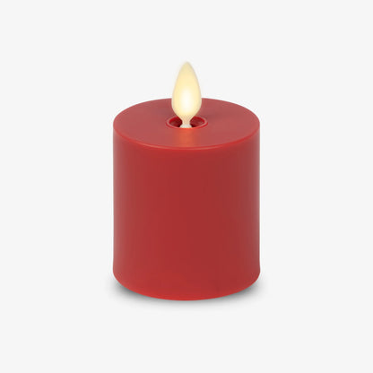 Cherry Red Outdoor Flameless Candle Votive