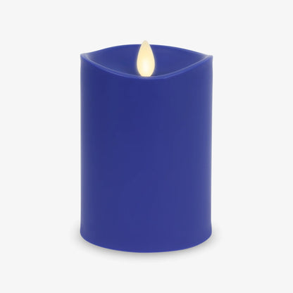 Vivid Ultramarine Outdoor Flameless Candle Pillar
