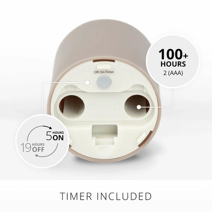 Timeless Taupe Outdoor Flameless Candle Votive
