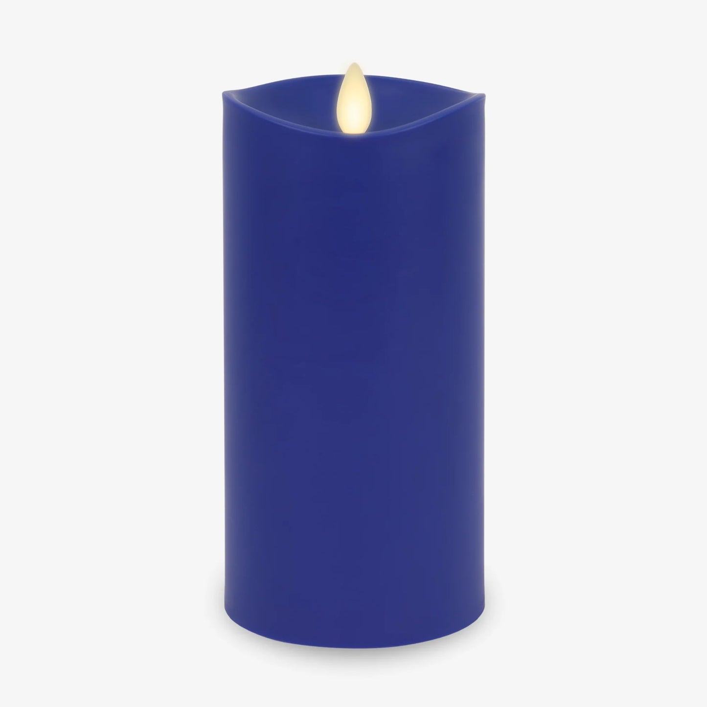 Vivid Ultramarine Outdoor Flameless Candle Pillar