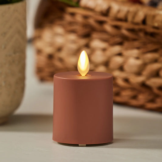 Baked Clay Outdoor Flameless Candle Votive