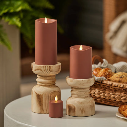 Baked Clay Outdoor Flameless Candle Votive