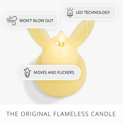 Lemon Chiffon Flameless Candle Small Bunny