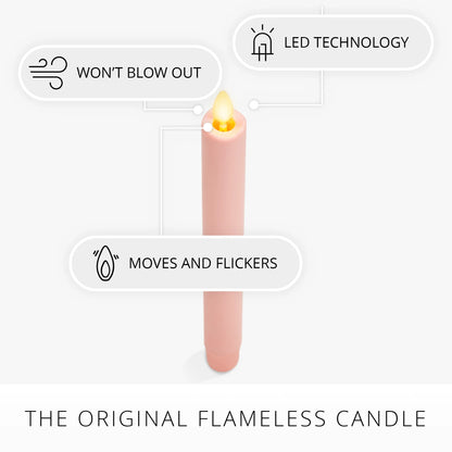 Crystal Rose Flameless Candle Taper