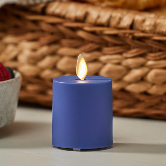 Vivid Ultramarine Outdoor Flameless Candle Votive