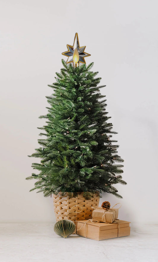 Moving Flame Artificial Tabletop Christmas Tree