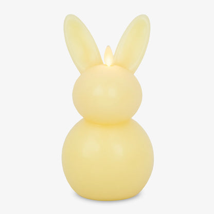 Lemon Chiffon Flameless Candle Bunny