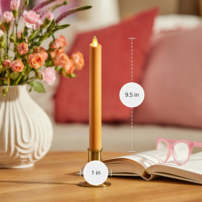 Sunlit Honey Flameless Candle Taper