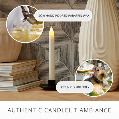 Pearl Ivory Flameless Candle Taper