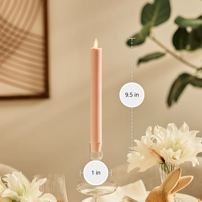 Dusky Rose Flameless Candle Taper