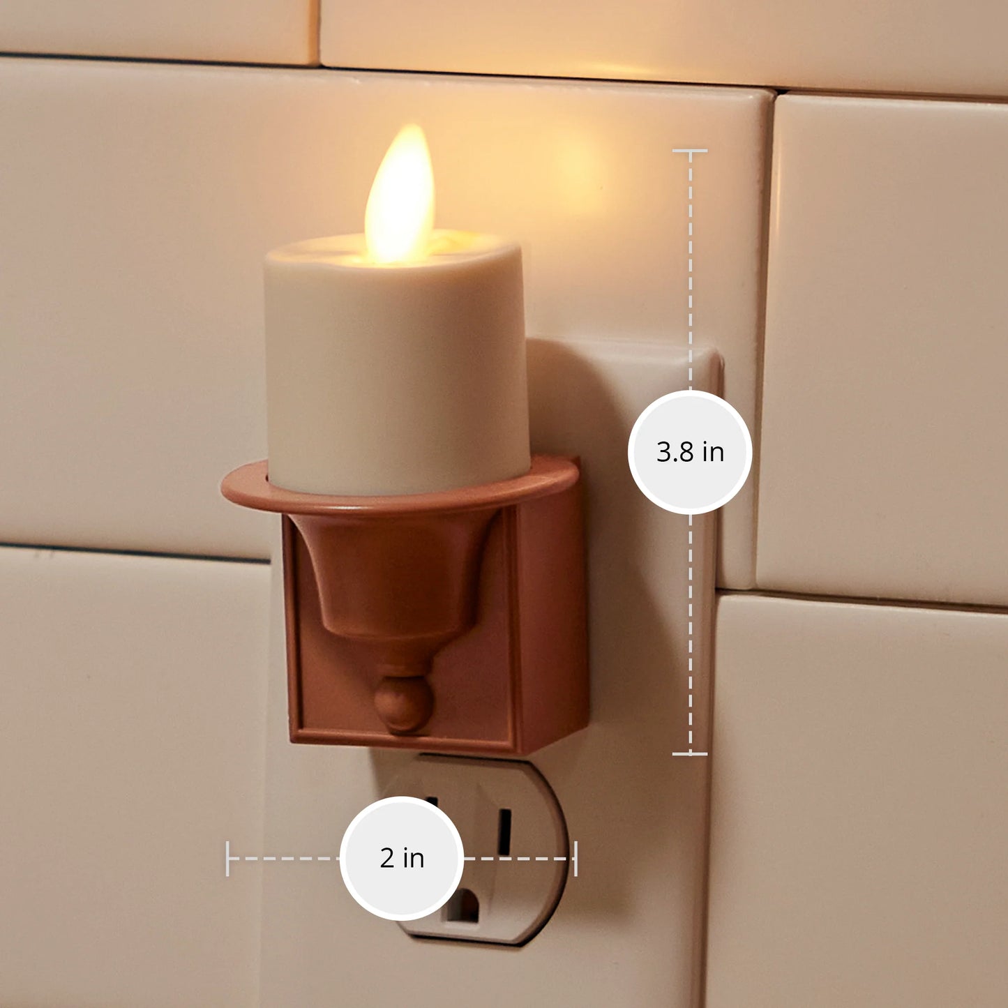 Bronze Flameless Candle Night Light
