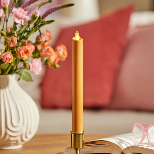 Sunlit Honey Flameless Candle Taper