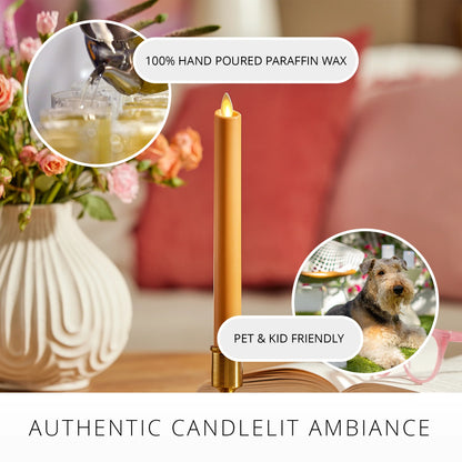 Sunlit Honey Flameless Candle Taper