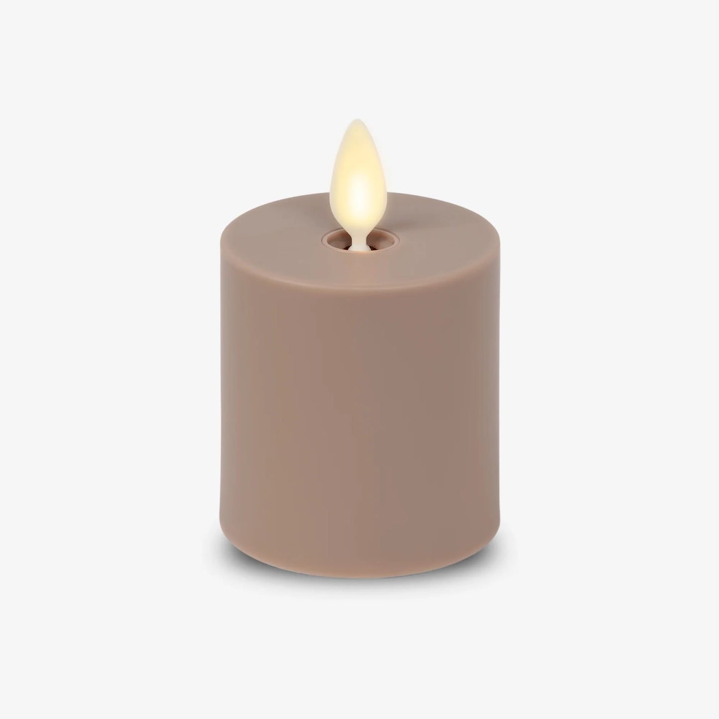 Timeless Taupe Outdoor Flameless Candle Votive