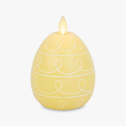 Lemon Chiffon Flameless Candle Egg
