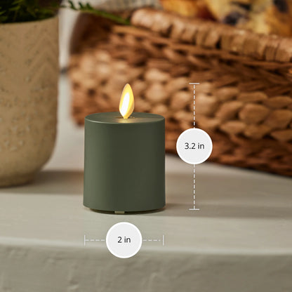 Loden Green Outdoor Flameless Candle Votive