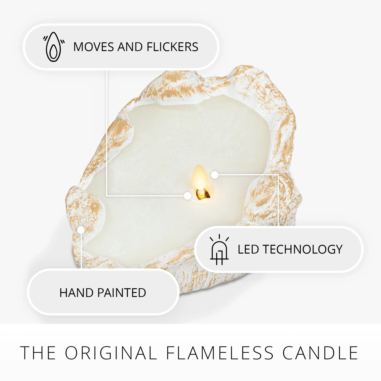Clamshell Flameless Candle