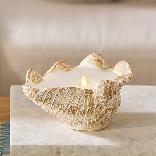 Clamshell Flameless Candle