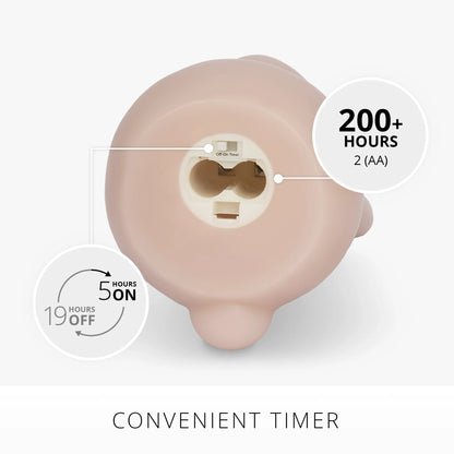 Dusky Rose Flameless Candle Bunny